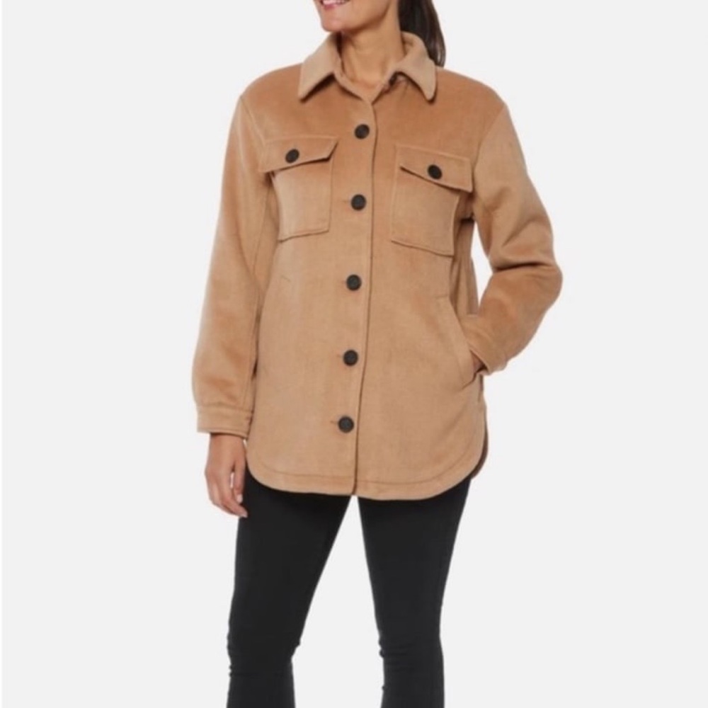 NWT SANCTUARY WOOL BLEND TRUCKER COAT Size Large